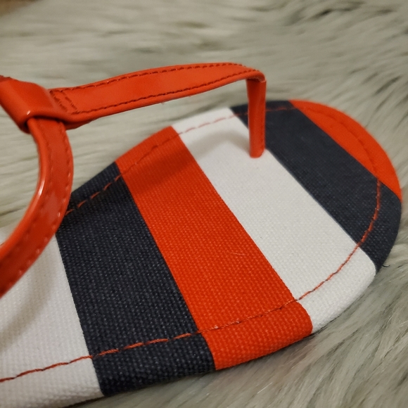 Talbots Clare 4 Hibiscus Stripe Sandal Sz 6 - Picture 9 of 10